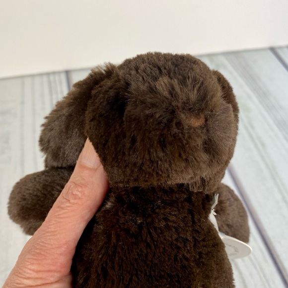 Manhattan Toy Company rabbit plush, chocolate brown Fritz Bunny Small with tags - Picture 7 of 8